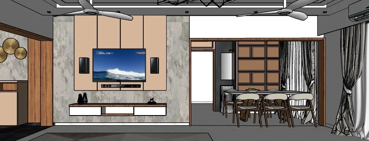 TV Unit + Dining final