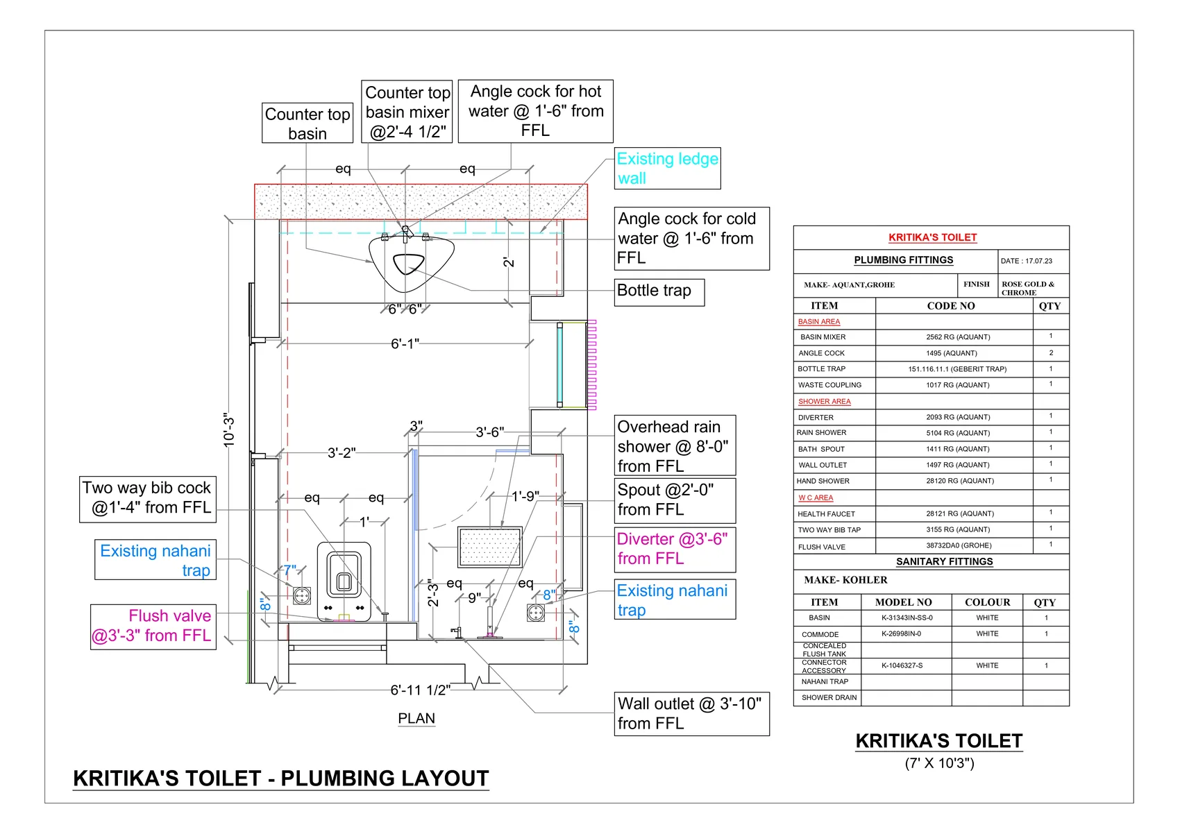 Kritika's Toilet — Plumbing