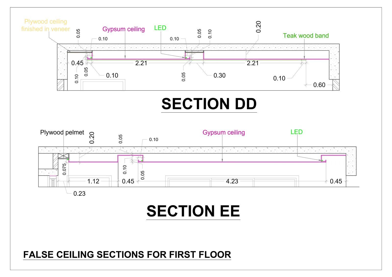 Ceiling layout