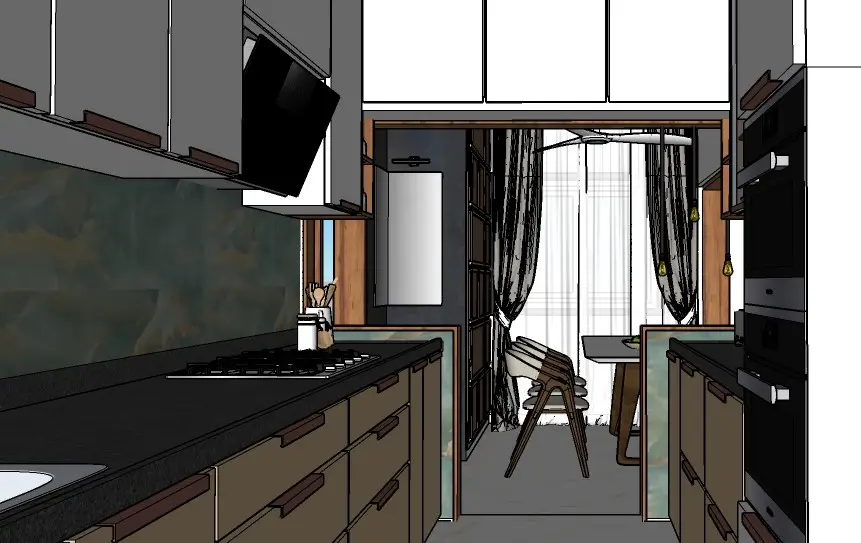 Kitchen after
