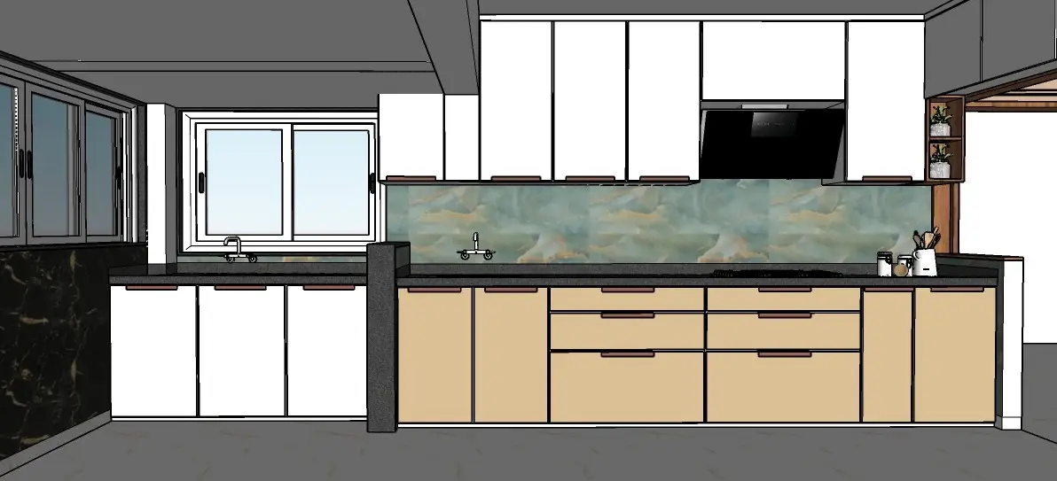 Kitchen after